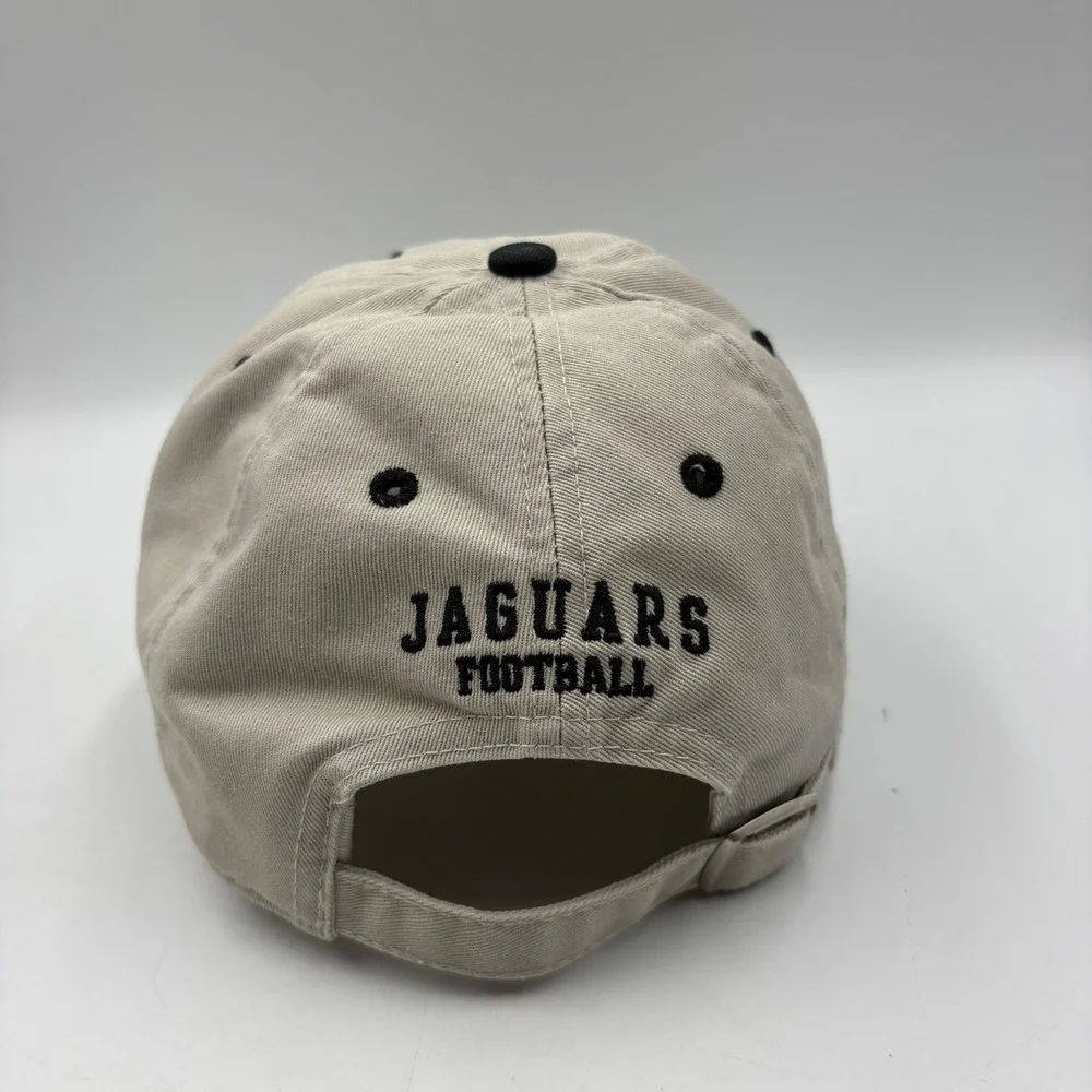 Jacksonville Jaguars Football Cap‎ Khaki Embroidered Logo Adjustable Strap Men